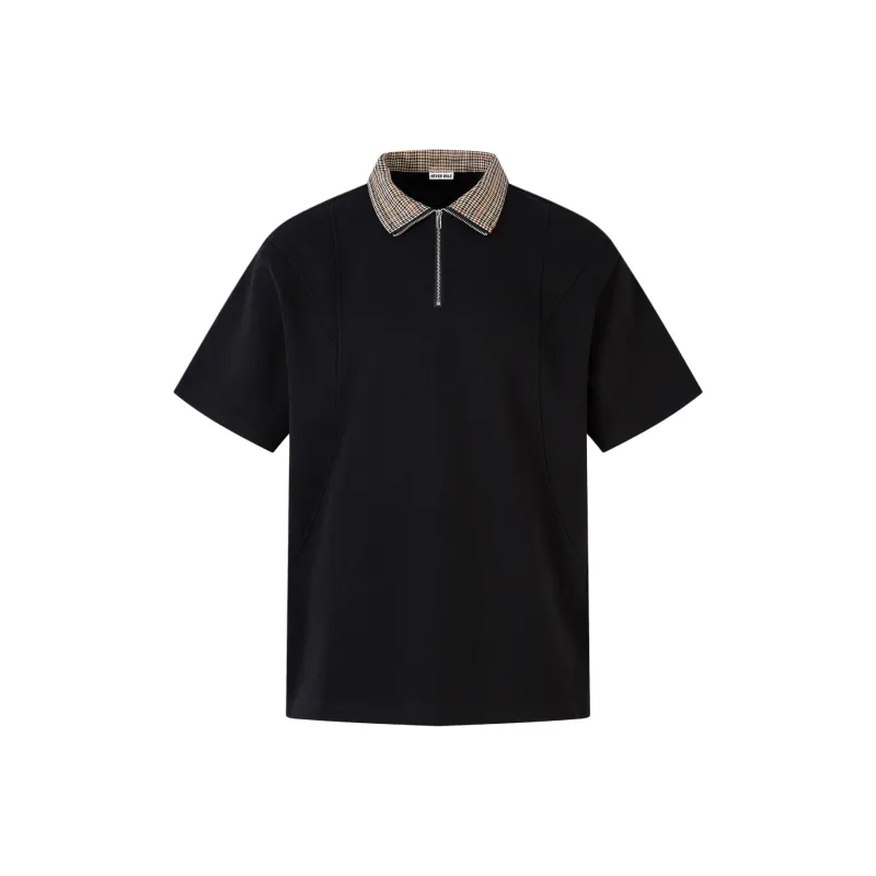 NEVER RULE Polo Shirt Unisex Black-0