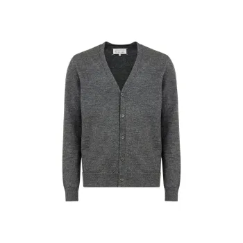Maison Margiela Elbow patch Fine knit Cardigan