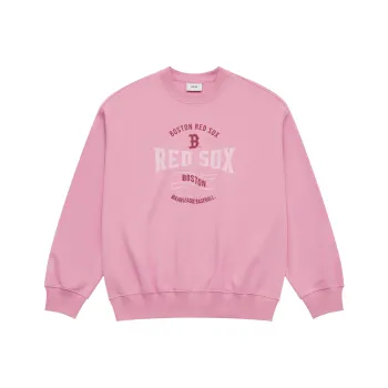 MLB MLB Preppy Style Collection Boston Red Sox SS25 Sweatshirt Unisex Pink