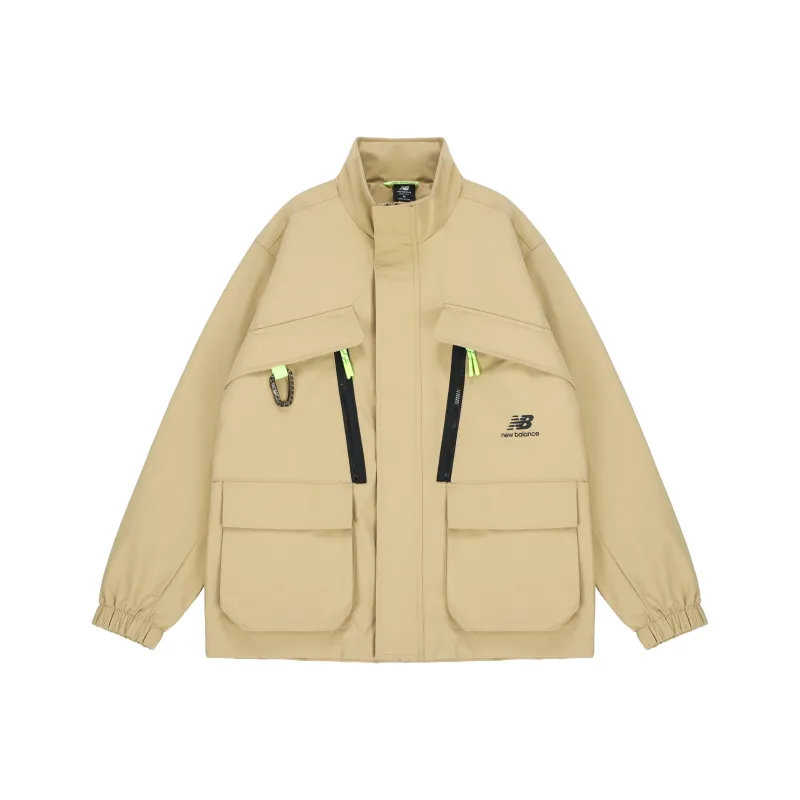 New Balance Jackets Men Khaki-0
