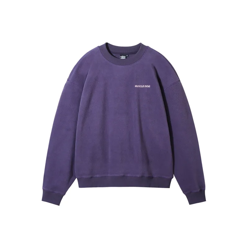 Muscle Dog Sweatshirt Men's Purple-0