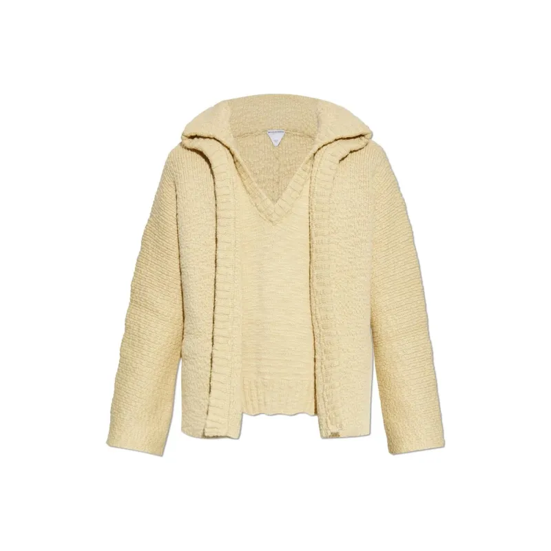 Bottega Veneta Layered Design V Neck Jumper-0