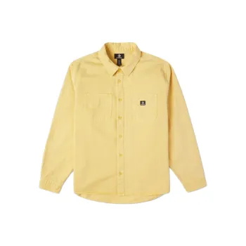 Converse WOVEN BUTTON DOWN Jackets Men Saturn Gold