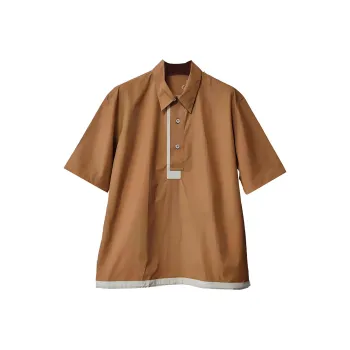 HERMES Polo Shirts Men Umber