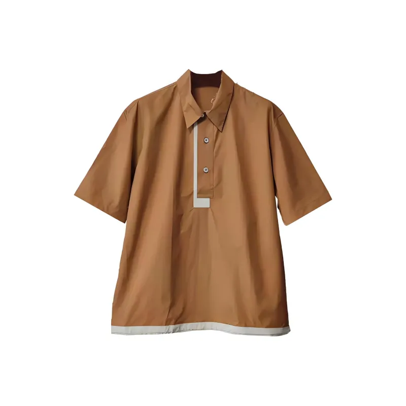 HERMES Polo Shirts Men Umber-0