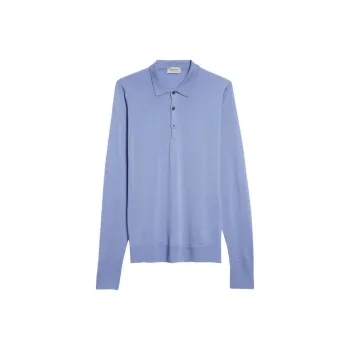 JOHN SMEDLEY Long sleeve Wool Polo Shirt