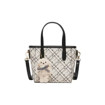 Three Blessings PU Basket Bag, Shoulder Bag, Crossbody Bag, Handbag Medium Size Women's Multicolor