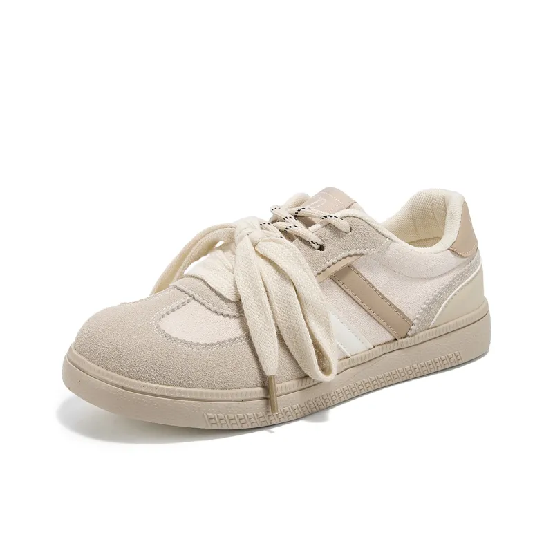 La Chapelle Trendy White Sneakers Slip Resistant Cushioning Abrasion Resistant Low Top Skateboard Shoes Women's-14