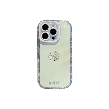Wei Xin Acrylic Material Camlet Green Base Hah Phone Cases Compatible With IPhone 16/15 Pro Max/Apple 13/14 Pro/Max
