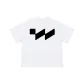 White with Black Print