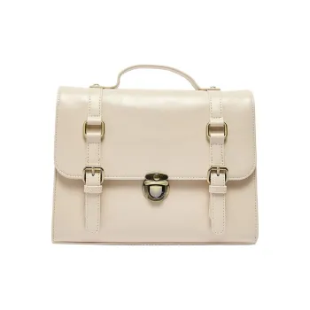 Three Blessings PU Backpack Medium Size Women's Ivory White