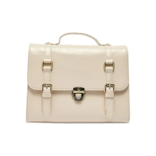 Three Blessings PU Backpack Medium Size Women's Ivory White