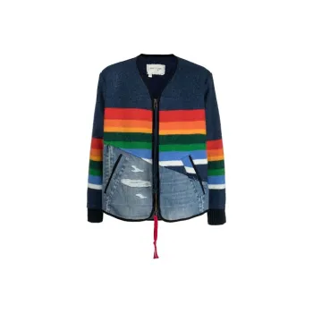 GREG LAUREN Jackets Men Blue