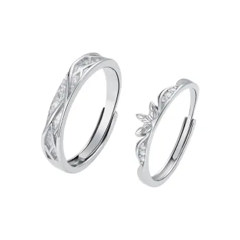 CLARKIA FLOWER 999 Fine Silver Rings Unisex