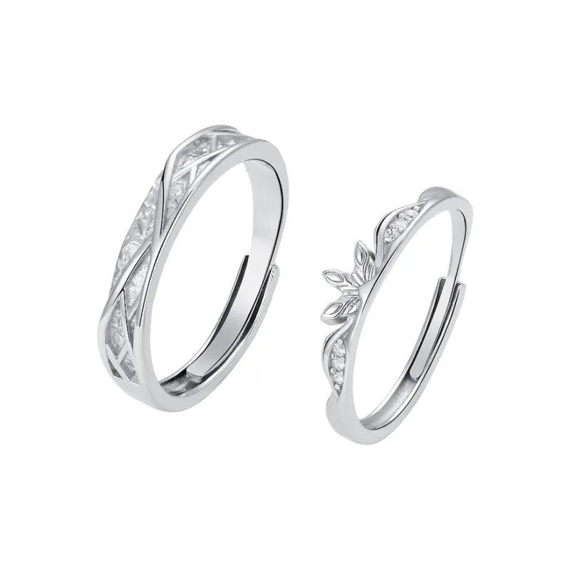 CLARKIA FLOWER 999 Fine Silver Rings Unisex-0