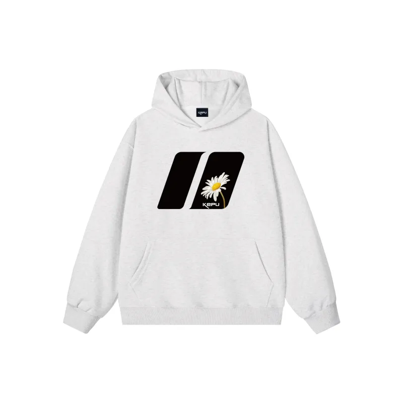 Kepu Sweatshirt Unisex White Heather Gray-6