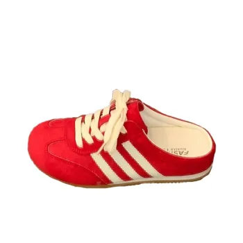 REIHUNG Rubber Sole Abrasion Resistant Slip Resistant Closed Toe Slippers Women's