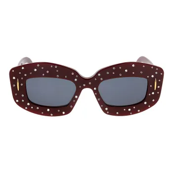 LOEWE Embellished Rectangle Frame Sunglasses