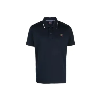Paul & Shark Logo patch Cotton Polo Shirt