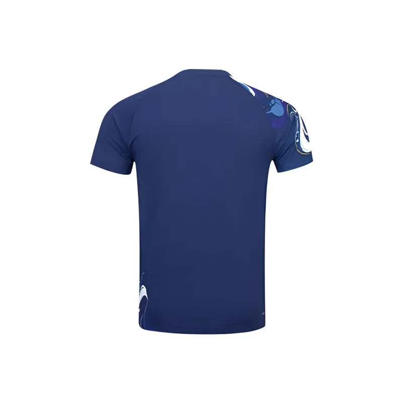 LiNing T Shirt Unisex Dark Ship Blue-1
