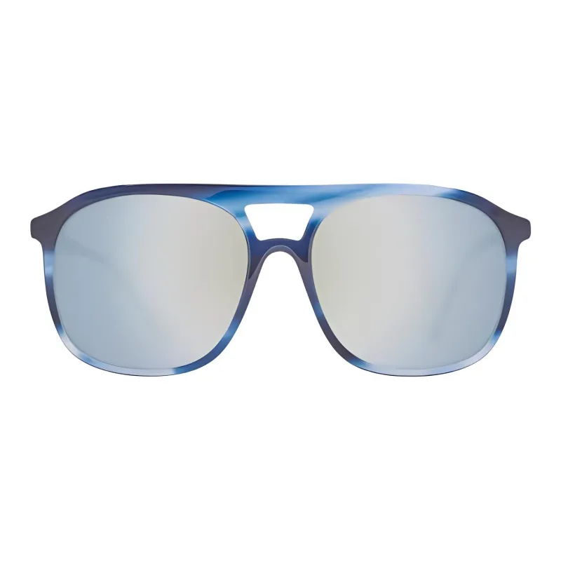 HELLY HANSEN Plastic Square Sunglasses Men's Blue-1