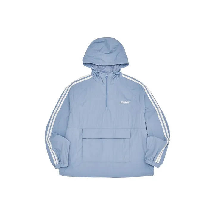 NERDY Loose Fit Thin Jacket Unisex Sky Blue-0