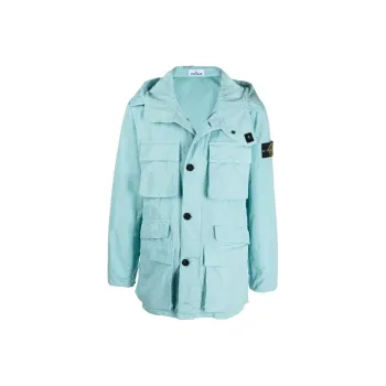 STONE ISLAND Jackets Men Sky Blue