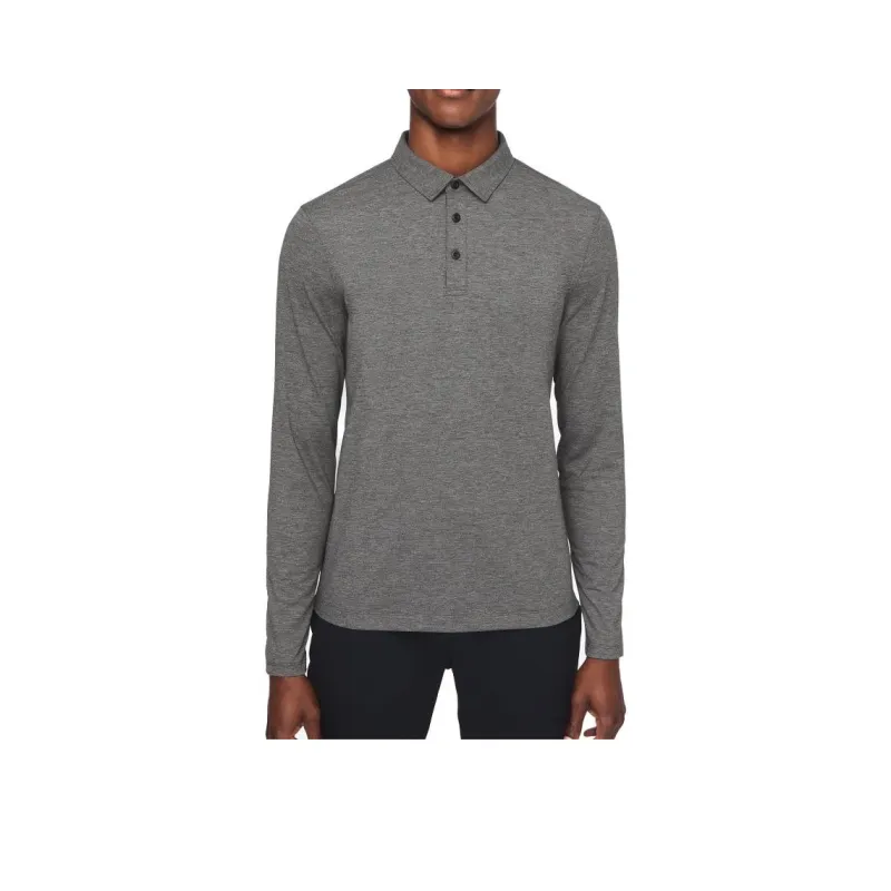 Lululemon Evolution Polo Shirt Men's Black Gray-0
