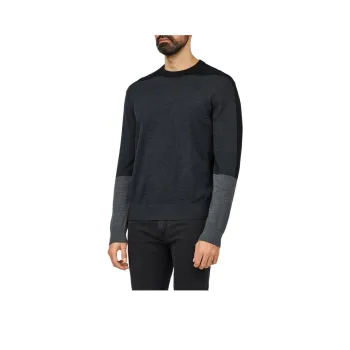EMPORIO ARMANI Colour Block Crewneck Jumper