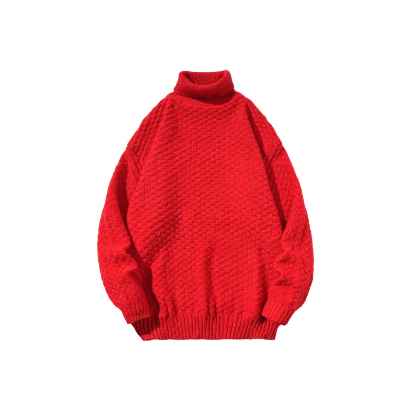 ZMOH Turtleneck Pullover Unisex Couple's-6