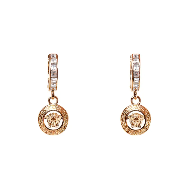 VERSACE Medusa-embellished Hoop Earrings-0
