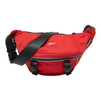 Three Blessings Fabric Sling Bag Medium Size Women's Red/Ivory White/Black