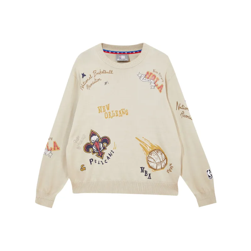 JACK JONES· x NBA Sweater Knitwear Men's Khaki-0