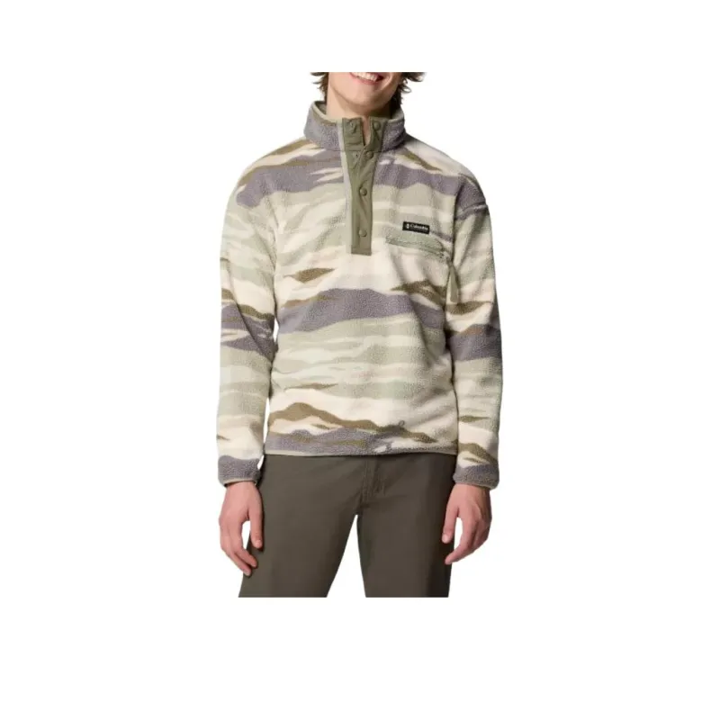 Columbia Helvetia Printed Half Snap Printed Fleece Pullover Sweatshirt Men's Multicolor-0