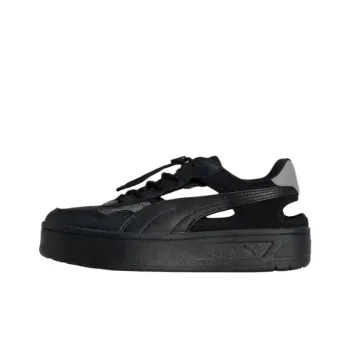 PUMA Anti Slip Wear Resistant Low Top Casual Shoes Women's Black