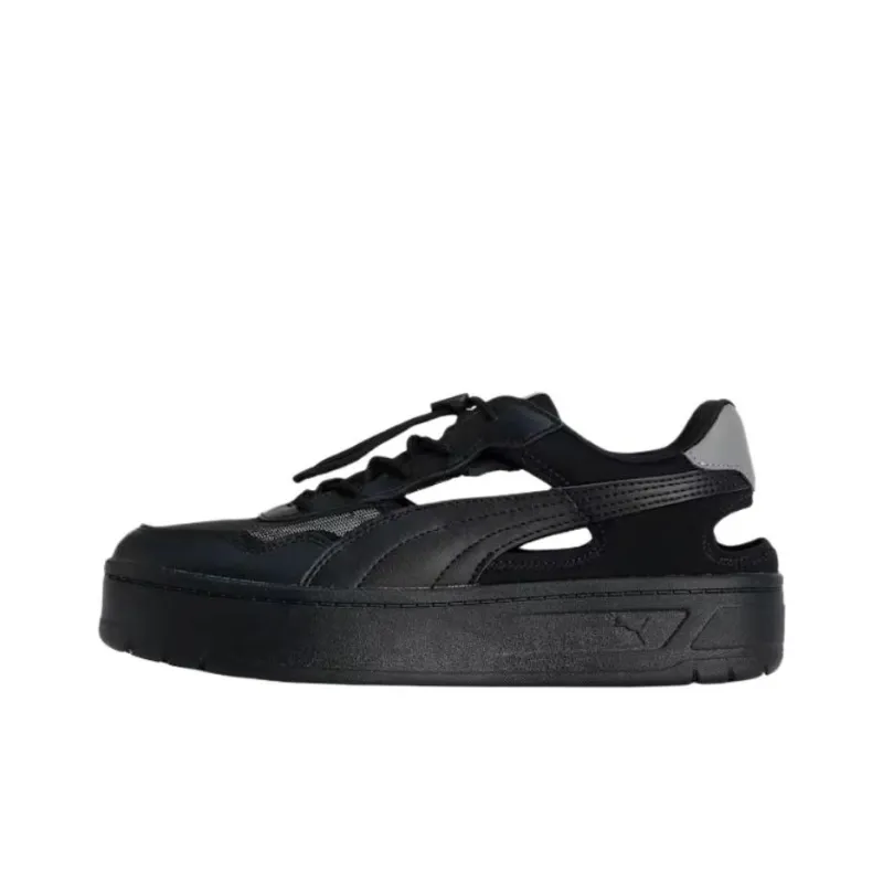 PUMA Anti Slip Wear Resistant Low Top Casual Shoes Women's Black-0