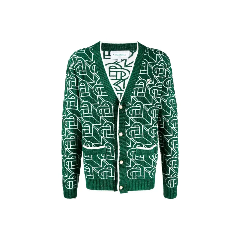 CASABLANCA Heart Monogram Cardigan-0
