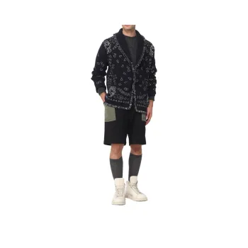 Alanui Bandana Jacquard Cashmere Cardigan