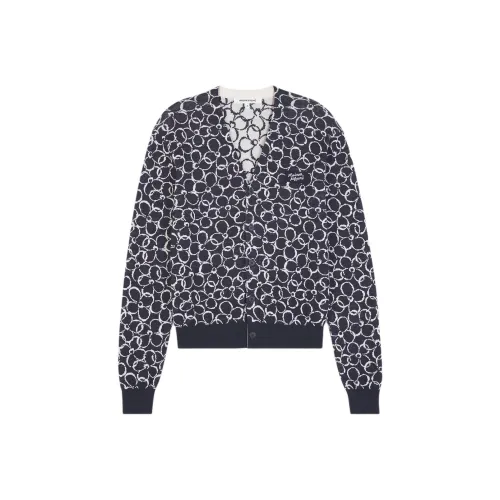 Maison Kitsune Abstract Daisy V Neck Cardigan