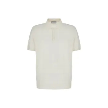 CANALI SS24 Polo Shirt Men's White
