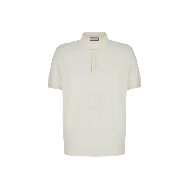 CANALI SS24 Polo Shirt Men's White-0