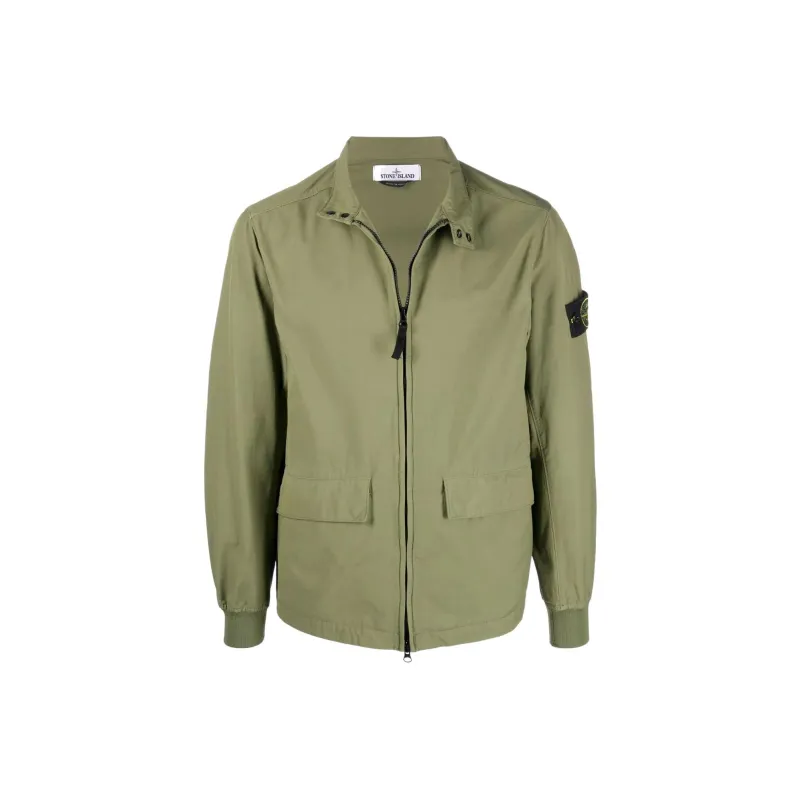 STONE ISLAND Jacket Men's Army Green-0