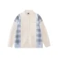 Ecru Blue Plaid