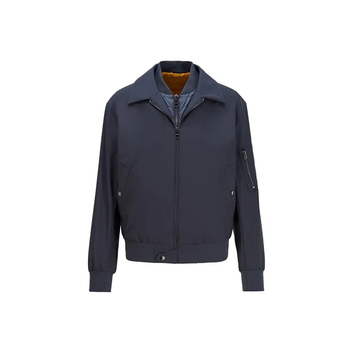 HUGO BOSS Jackets Men Navy Blue-0