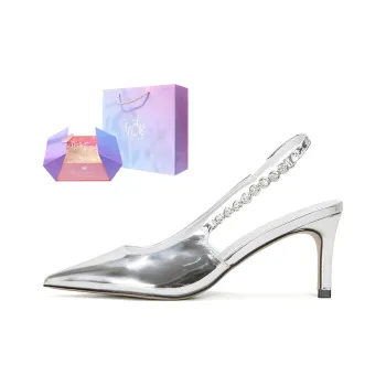 MABEL&CO Slim Heel High Heels 7cm Women's Silver