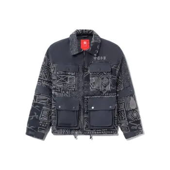 LiNing Jackets Men Ebony Black All Over Print
