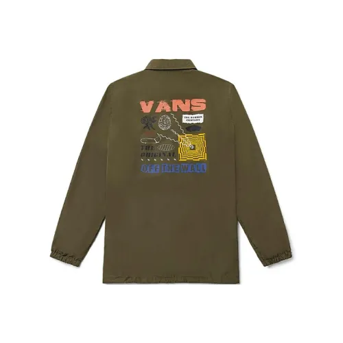Vans Jackets Coats Unisex Army Green
