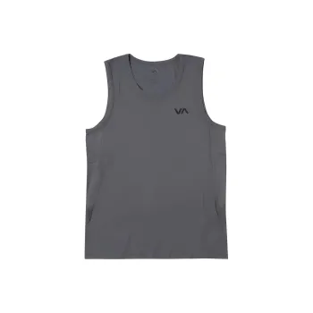 RVCA Tank Tops Men's Charcoal Gray