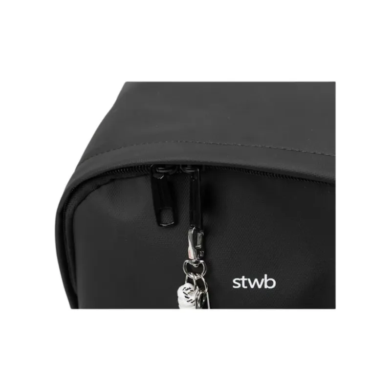 Three Blessings Composite Material Backpack Medium Size Women's Black/Khaki/Green-4