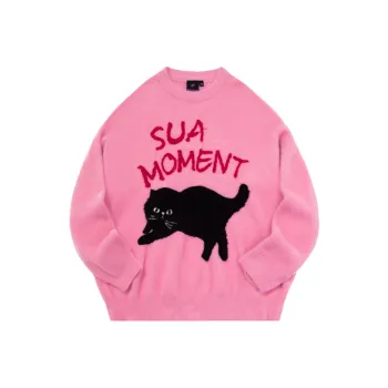 Suamoment Knitted Fabric Tops Unisex